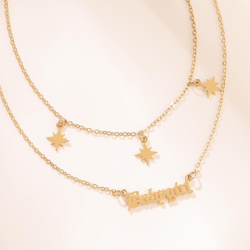 Babygirl Double Beautiful Layered Neck Chain Offering Fashion And Style For Women