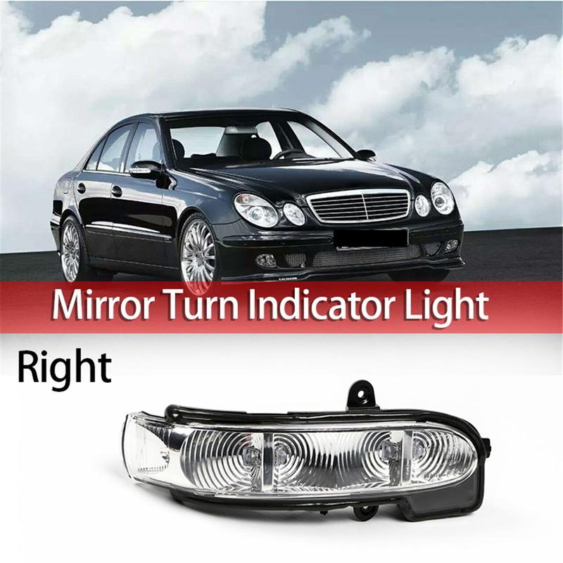 Car Right Rear View Side Mirror LED Turn Signal Indicator Light for Mercedes Benz W211 W463 W461 C/E Class 2004-2012