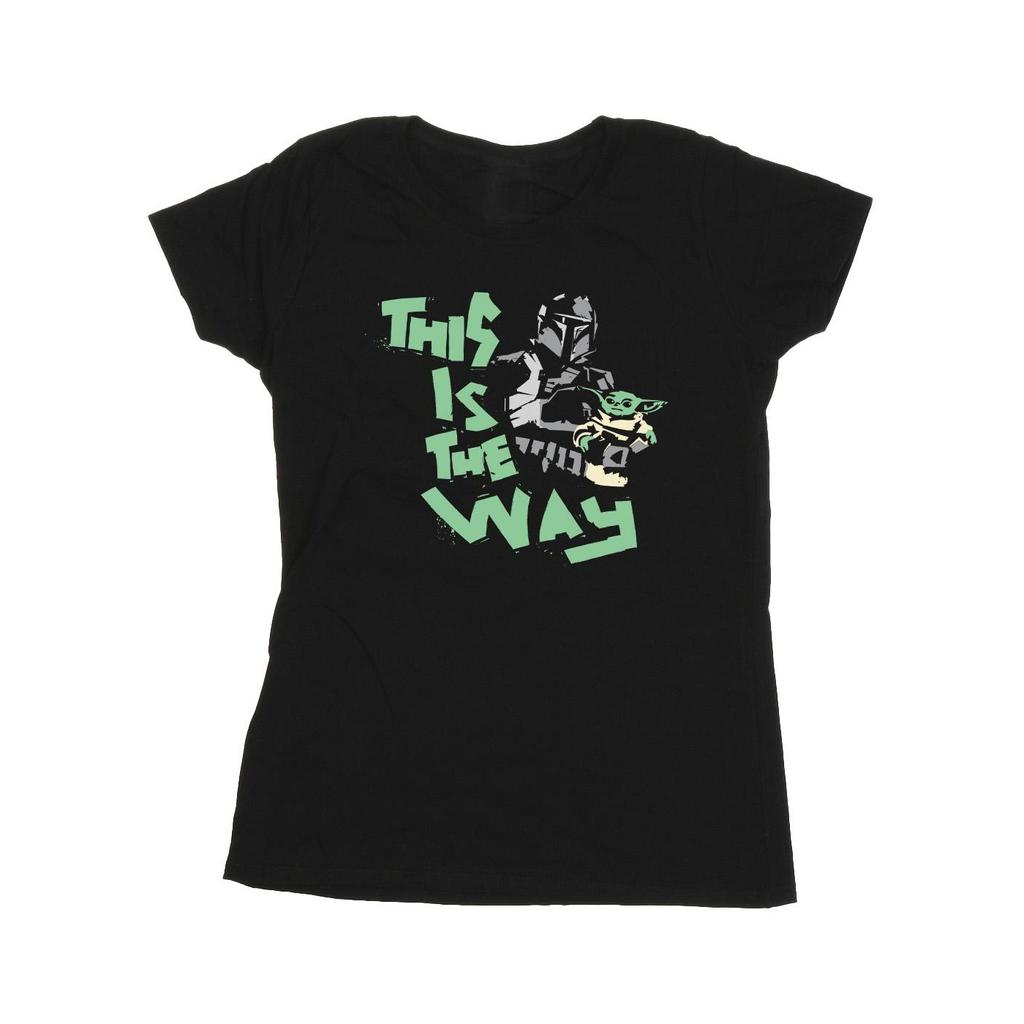 Star Wars Womens/Ladies The Mandalorian This Is The Way Duo Cotton T-Shirt
