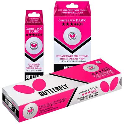 Butterfly Pelota de tenis de mesa Butterfly Three Star Ball A40+ Blanca (270) 1 docena (12 piezas) 95790 Blanco (270)