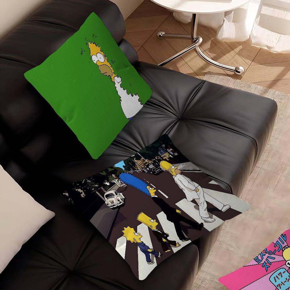 Cartoon The S-Simpsons Cushion Cover Car Throw Pillow Case For Sofa Car Christmas Gift 40x40cm 45x45cm