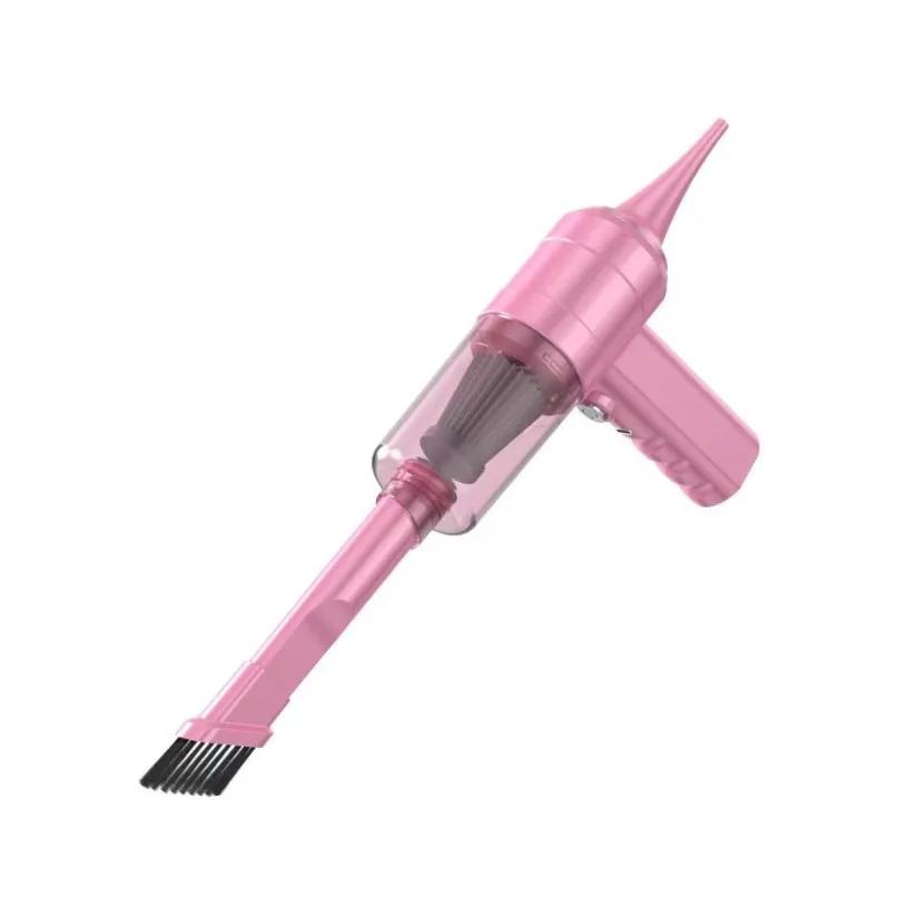 

Car vacuum cleaner, mini portable vacuum cleaner, multifunctional, suitable for car, keyboard cleaning, pet hair cleaning рожевий