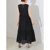 (beaming life store by BEAMS)B:MING LIFE STORE BEAMS/One Piece B:MING BEAMS tiered sleeveless maxi one piece ladies BLACK M