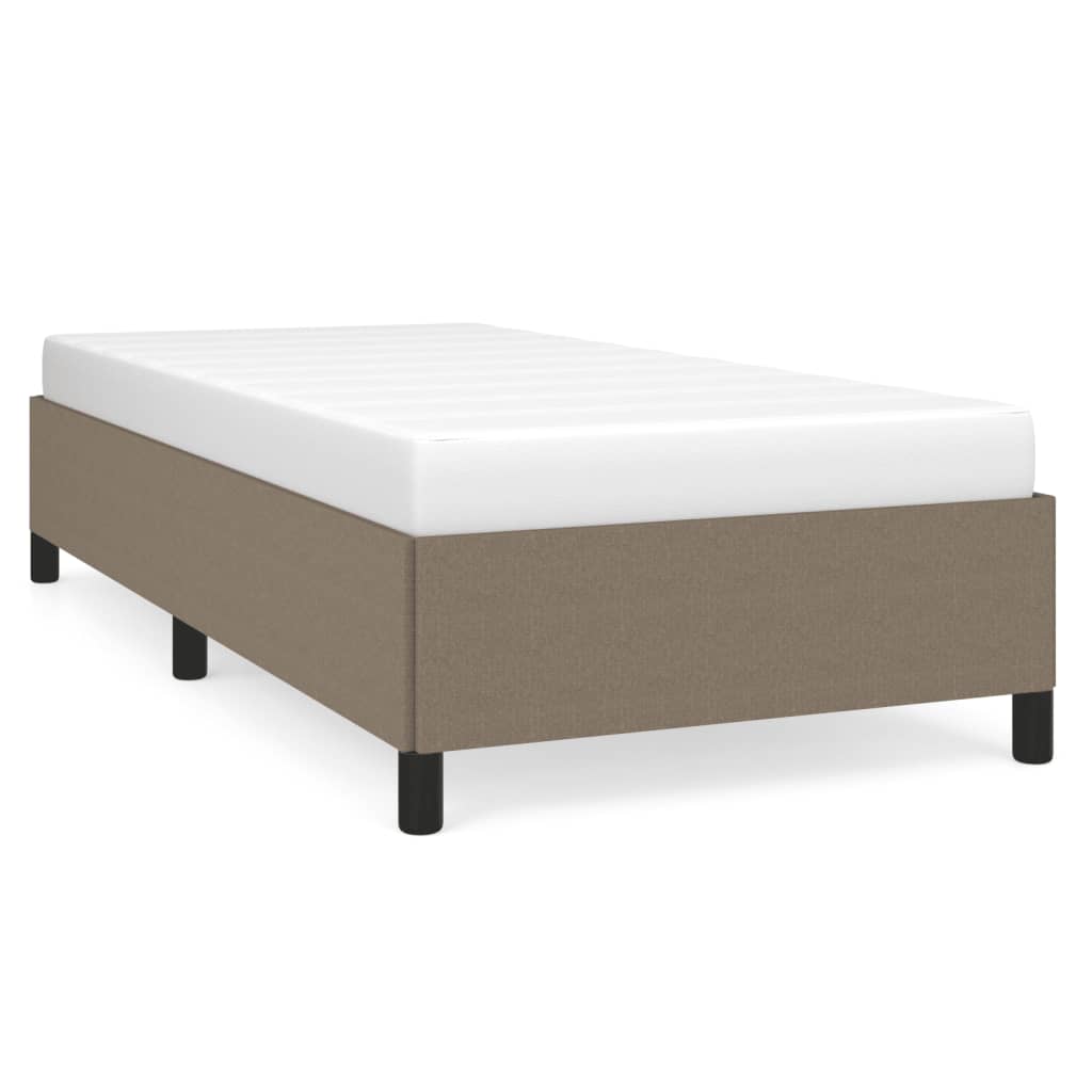 Vidaxl Rama Łóżka Bez Materaca Taupe 90X190 Cm Tkanina