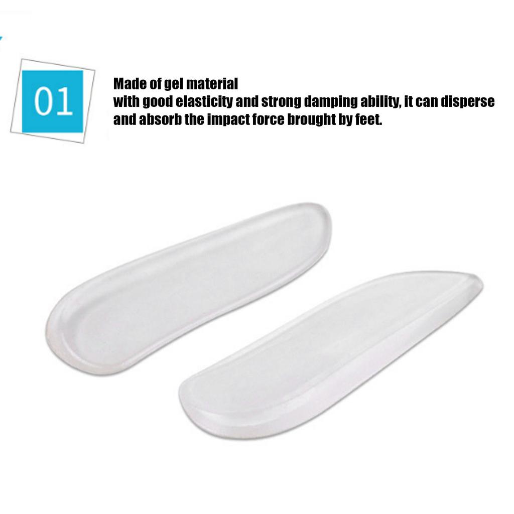 5 Pairs/Set Shoe Heel Cushion Inserts Gel Protective Cups Soft Heel Pad