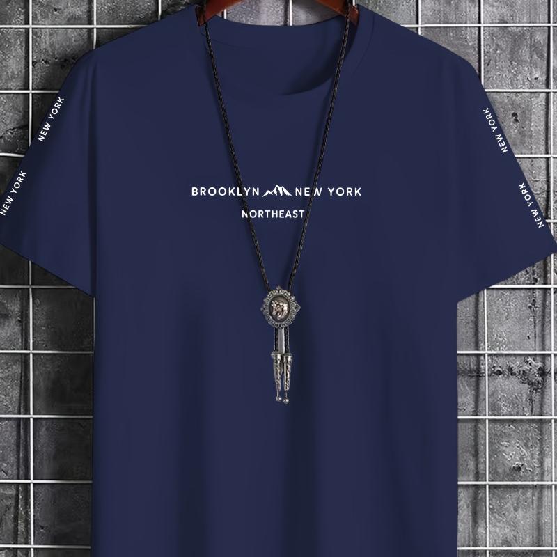 

Brooklyn Adventure Emblem T-Shirt,Soft Breathable & Fade-Resistant, Classic Fit for Daily Casual Wear XXL белый