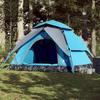 VidaXL 5 Person Dome Camping Tent Blue Quick Release 4004186