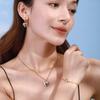 Yori Valentine's Day Gift Charm Smooth Stainless Steel Metal Heart Love Necklace Earrings Waterproof Women Accessories Gift