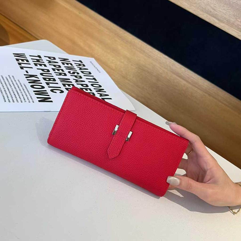 Leather Long Wallet Women'S Multi-Function 20% Off Exquisite High-End Change Mobile Phone Bag Large Capacity