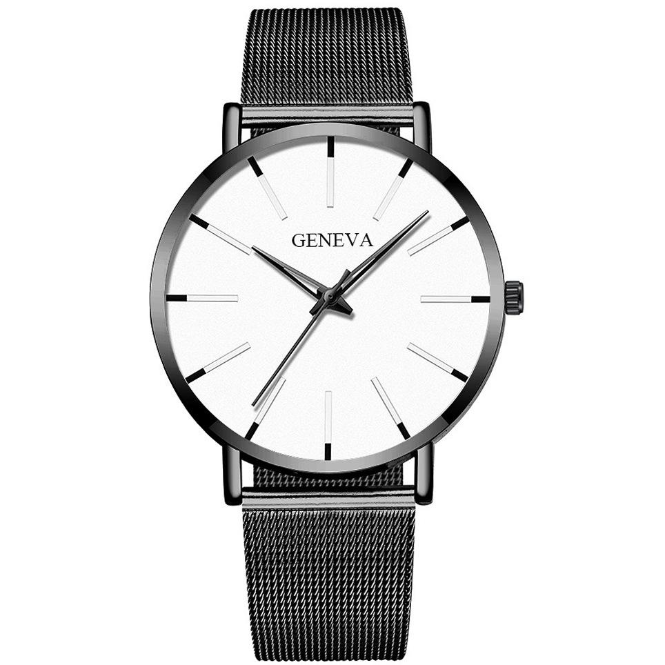 

Minimalist Mens Fashion Ultra Thin Watches Simple Men Business Stainless Steel Mesh Belt Quartz Wrist Watch Relogio Masculino