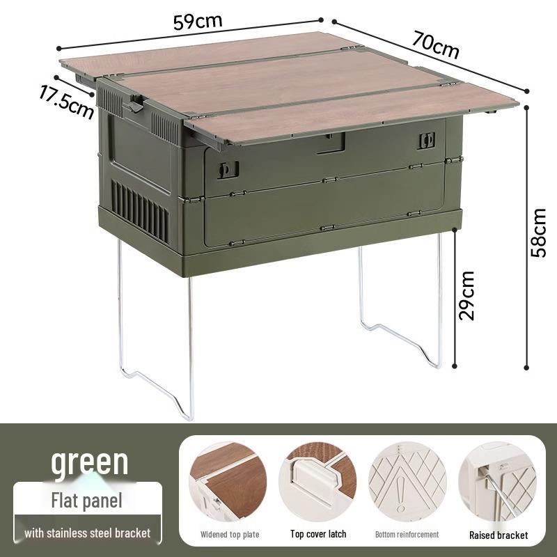 Camping Trunk Folding Storage Box for Outdoor and Picnic Organization