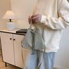 Large-capacity underarm bag women's bag 2025 spring new simple solid color foreign trend casual shoulder bucket bag