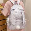 Schoolbag New Polka Dot Japanese ins Versatile Travel Backpack for Primary School Students Lightweight High Value Backpack Large Capacity School Bag