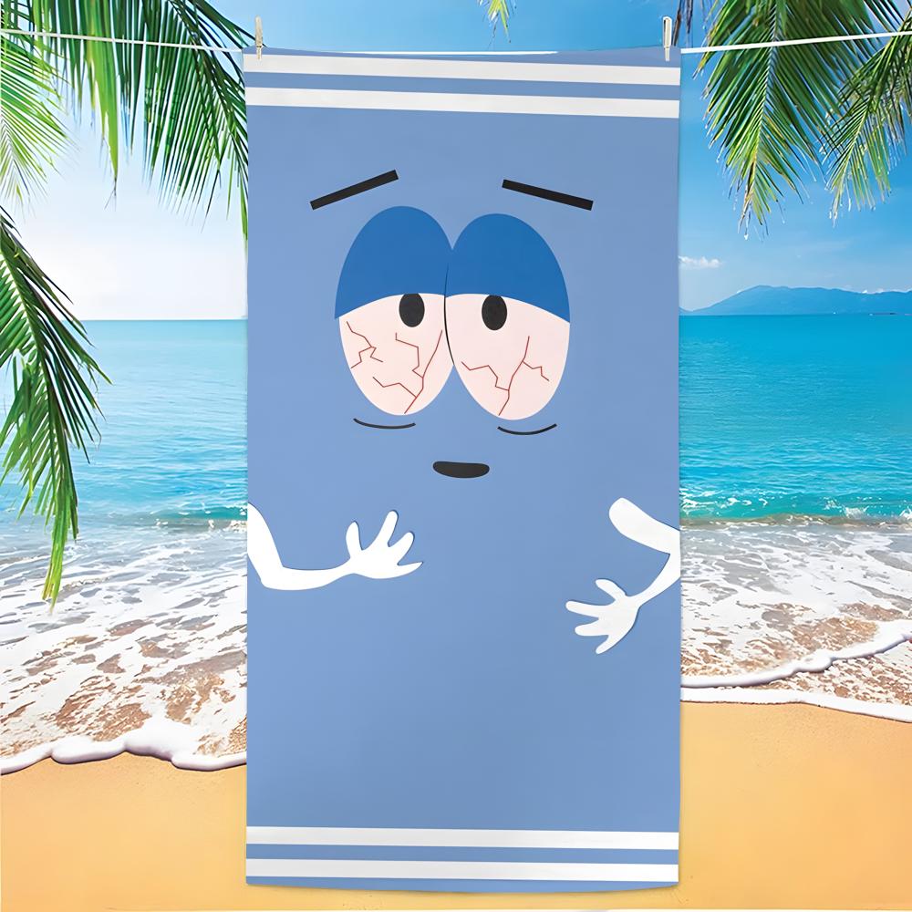 S-South Park Towel Polyester Beach Towel Quick Dry Sand Free Bath Towel For Summer Pool Travel Vacation