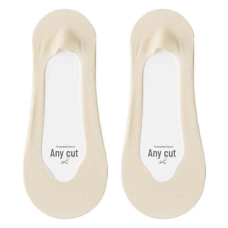 Women's Ultra-Thin Non-Slip Low-Cut Ice Silk Socks for Loafers