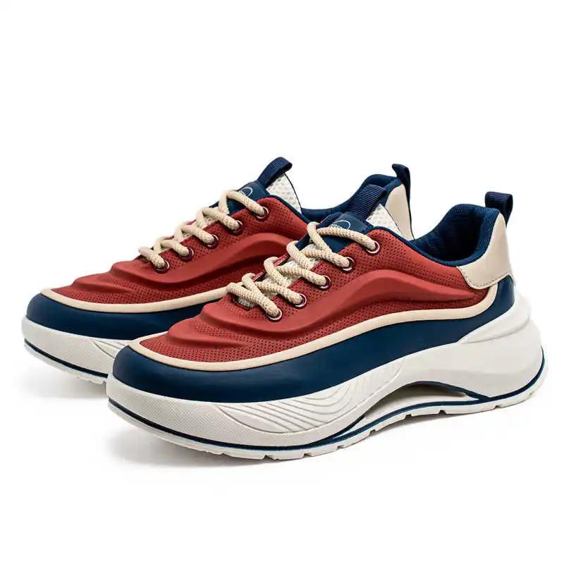 High Sole With Ties Boots Skateboarding Sneakers Shoes Silver Sneakers Man Sports Daily Luxe Shose Tene Casuall Boty