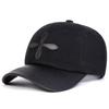 Unisex Cross Pu Leather Decoration Adjustable Trucker Baseball Hat Hip Hop Caps Spring Autumn Outdoor Sport Travel for Women Men