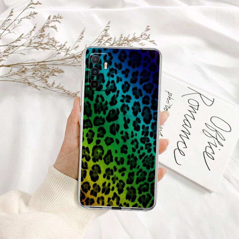 

IK43 Leopard Printing Pink Transparent Phone Case for Samsung Galaxy A04 A04S A14 A23 A34 A54 M23 M33 M52 M53 Galaxy M23
