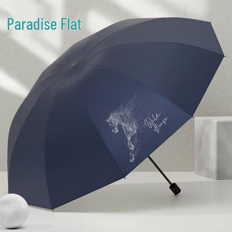 Paradise 10-Rib Large Foldable UV Sun & Rain Umbrella