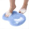 Upgraded Silicone Massage Bath Mat with Suction Cups, Perfect for Exfoliating and Cleaning Your Feet and Back In the Shower (1 Piece, Sky Blue)