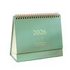 2026 Desk Calendar JAN 2026 - DEC 2026 Standing Flip Desktop Calendar 12 Months Planner with Twin-Wire Binding for Home Office School