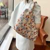 Floral Canvas Bag for Women New Trendy Tote Bag for Students In Class