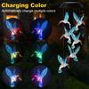 Solar Wind Chime Lamp LED Hummingbird Hanging Lamp Butterfly Lamp Outdoor Decorative Lamp Festival Atmosphere Landscape Lamp