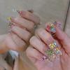 20Pcs Mix Sizes Different Shape Nail  3D Glass Crystals Diamonds Love Distorts Heart Super Shiny Charms Gems Stones D