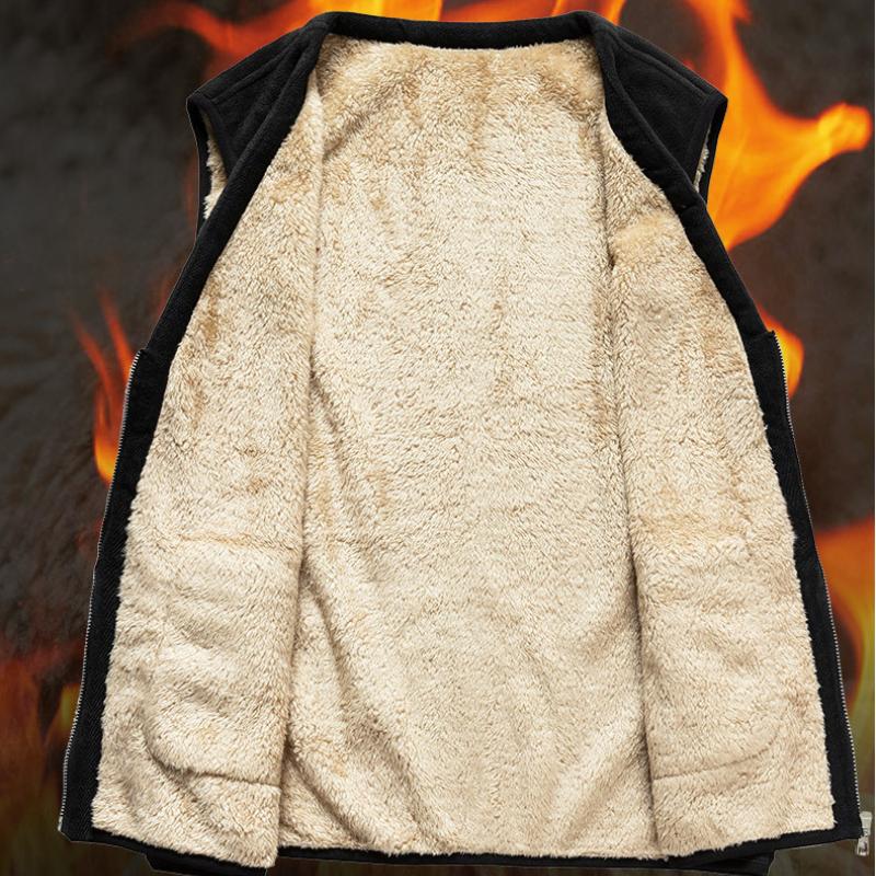 Herbst Und Winter Neue Trendy Einfarbig männer Weste Plus Samt Casual Große Größe Vielseitig Warme Liner Lose Weste für Männer M-6XL