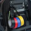 Multi Functional Electrical Tape Holder with Trigger Hook - Durable Polyester Fiber, Orange And Fluorescent Green, Blue And Red