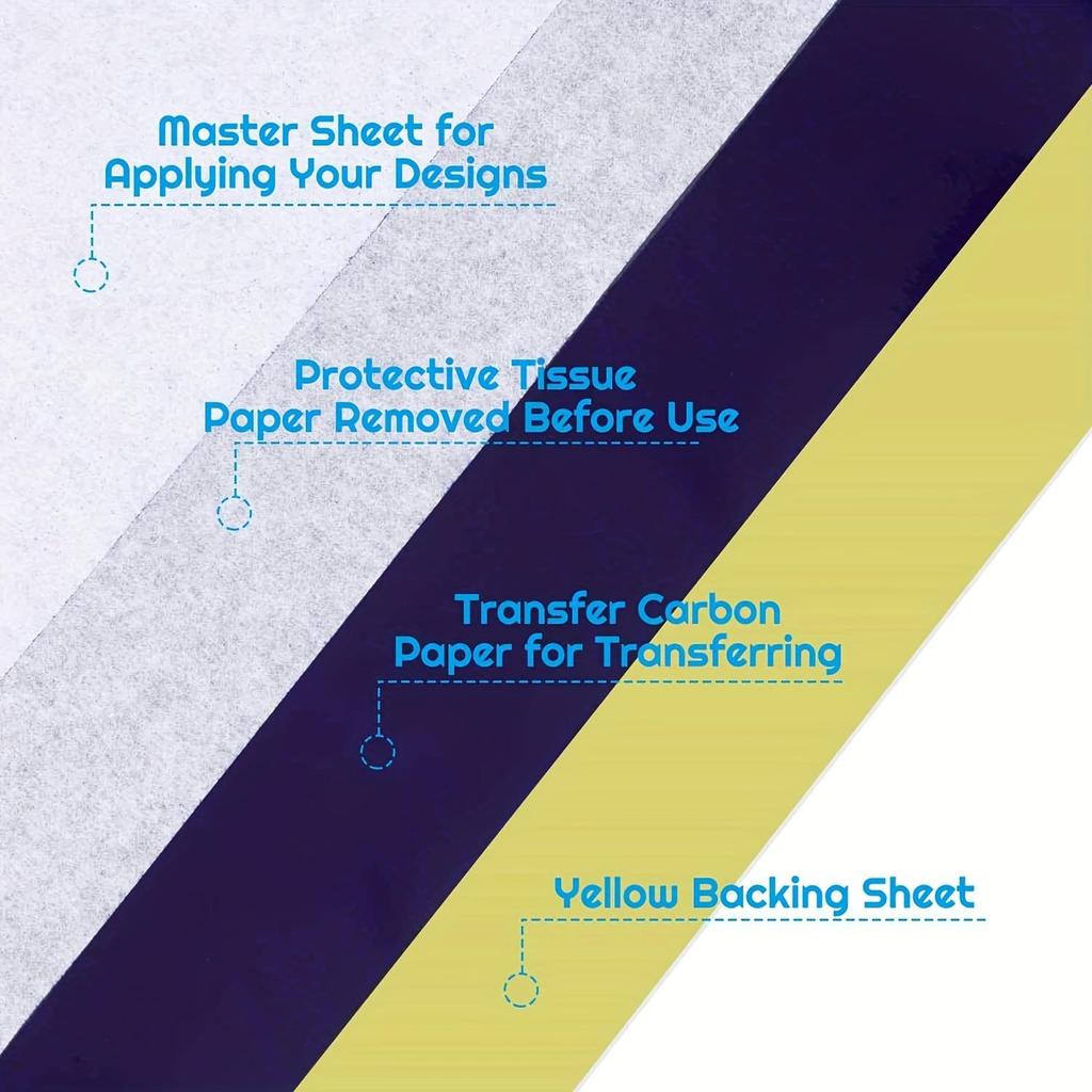 5/10PCS A4 Tattoo Transfer Paper Tattoo Supplies Carbon Thermal Transfer Paper Tattoo Stencil Copy Tracing Paper Accessory