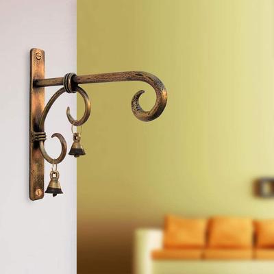Iron Chrome Polish Handmade Wall Lantern Hanger