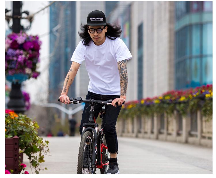 Unisex Koszulka z krótkim rękawem, ciężka bawełna 300g/m² - Bez deformacji, jednolite kolory