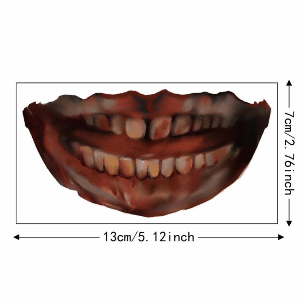 Long-lasting Zombie Cosplay Props Waterproof Bloody Makeup Tattoo Sticker  Party Supplies
