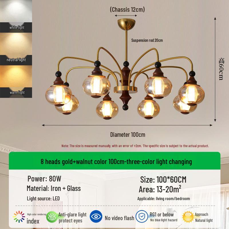 Song Dynasty Bamboo Chandelier: Retro Aesthetic for Living Room and Bedroom