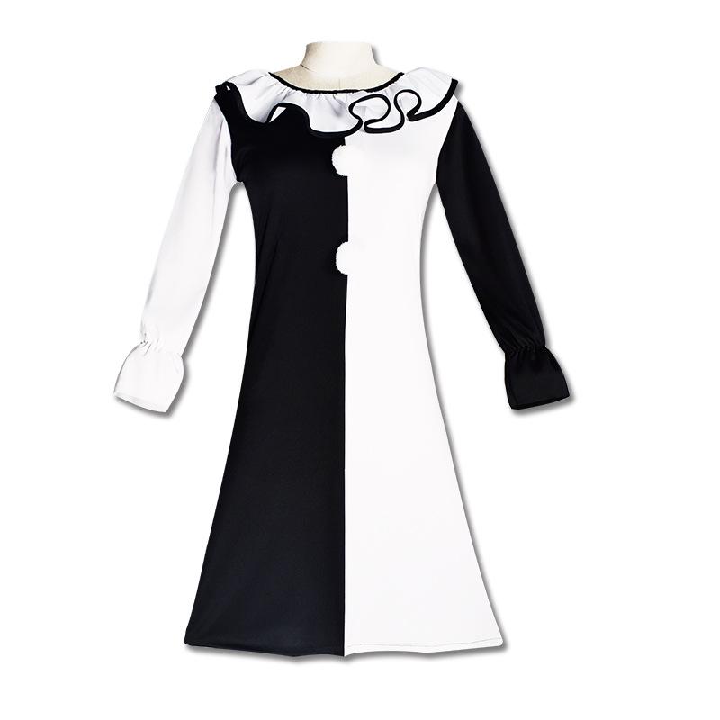 Art the Clown Halloween Costume: Terrifier 2 Black & White Cosplay for Men