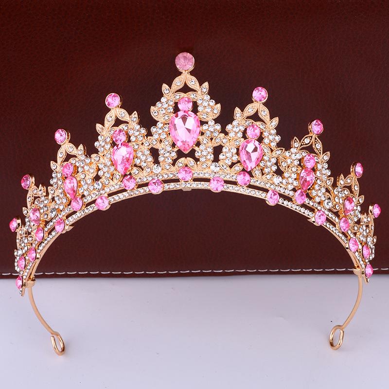 Bridal Crown Headdress Luxury Queen Hairband Wedding Alloy Rhinestone Hair Accessory Crown