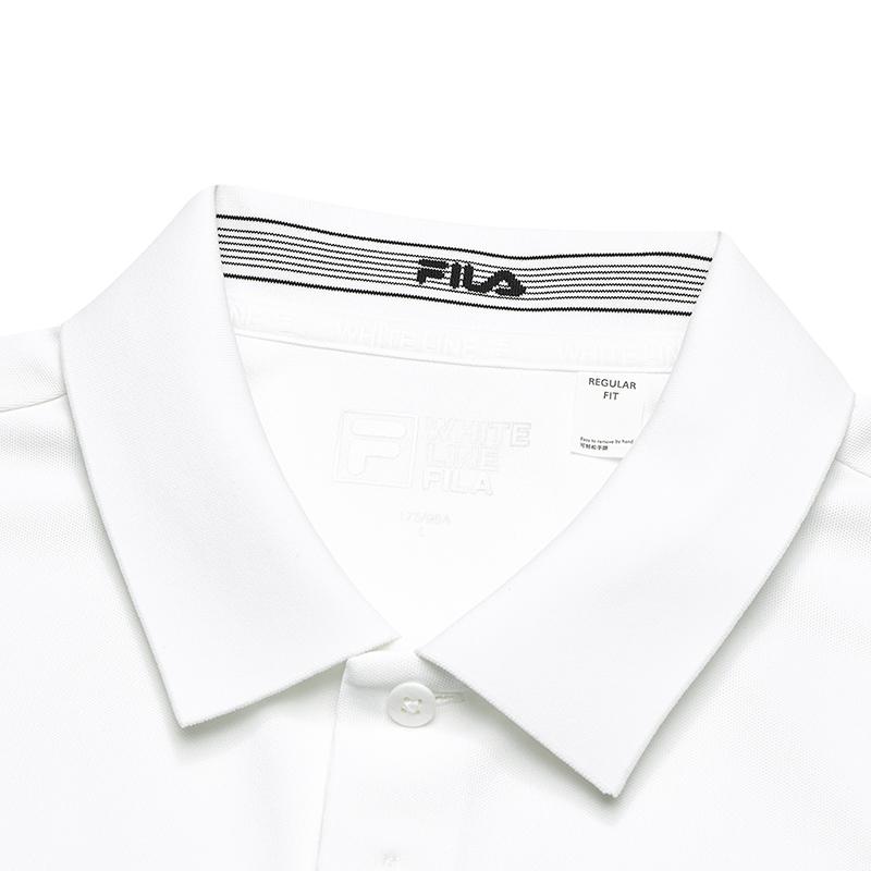 New FILA Polo Shirt Men's Standard White F11M523113F-WT