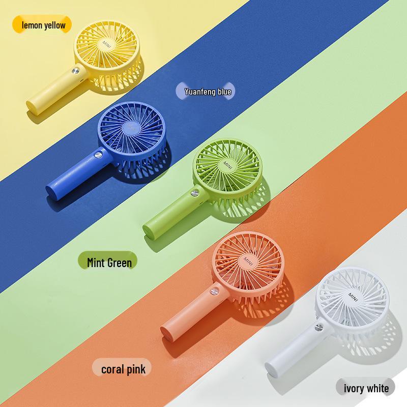 Portable USB Rechargeable Mini Handheld Fan - Compact Electric Fan for Desktop & Summer Cooling