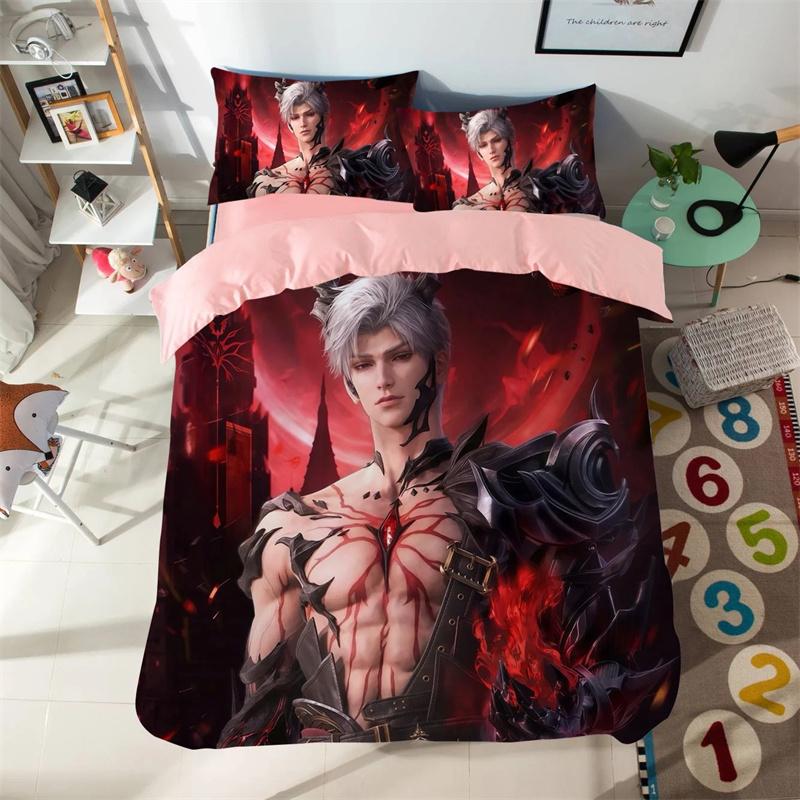 

Anime Love And Deepspace Bedding Sets Sylus Cosplay Duvet Cover Bed Set Quilt Cover Pillowcase Boys Adult Home Textile EU single(135x200cm)