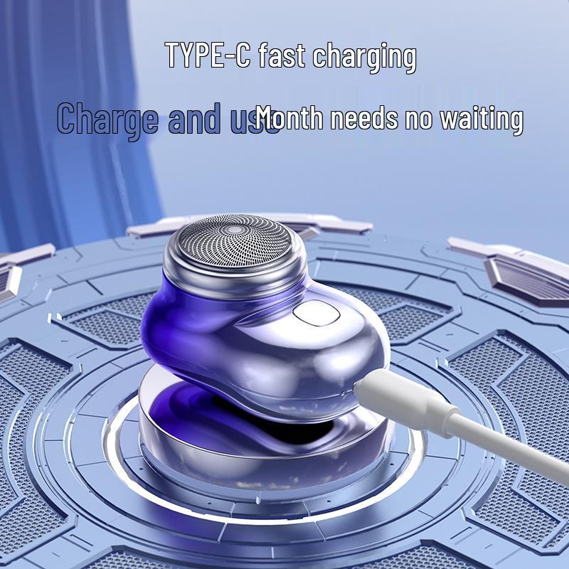 Mini Waschbarer Elektrorasierer - USB Wiederaufladbarer Tragbarer Reiserasierer für Männer