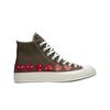 X Play Comme Des Garcons Chuck 70 Hi Multi-heart Green