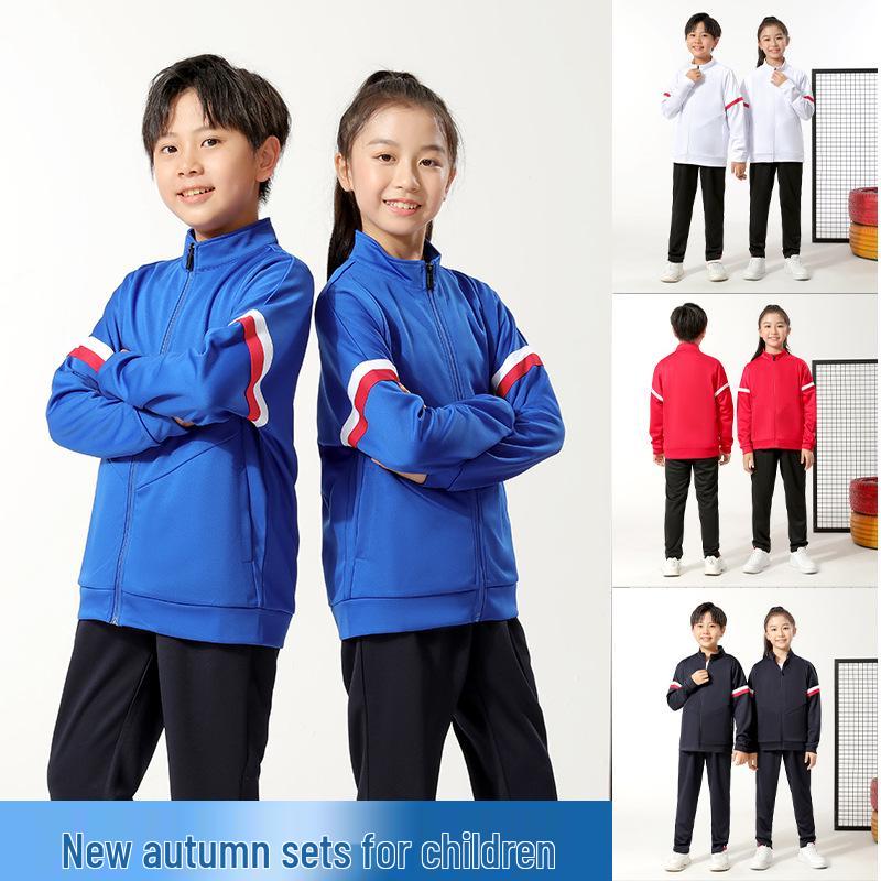 Unisex Autumn/Winter Sportswear Set: Comfortable, Warm Long-Sleeve for Outdoor Runs & Group Activities, Customizable Design.