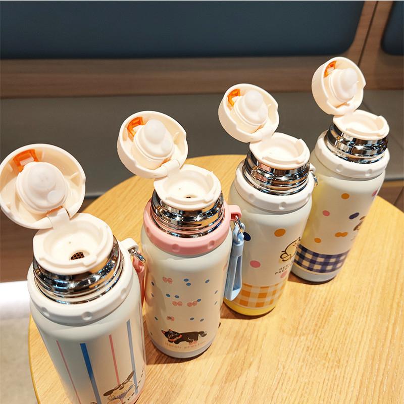 Modern Minimalist Stainless Steel Insulated Travel Mug With Tea Compartment For Office And Outdoor Use