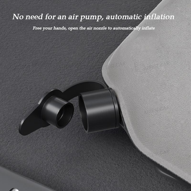 AABLU1 Für Tesla Model 3 Model Y 2017-2025 Aufblasbare Luftmatratze Outdoor Camping Aufblasbar Spezielles Wildleder Stoff Auto Reisebett