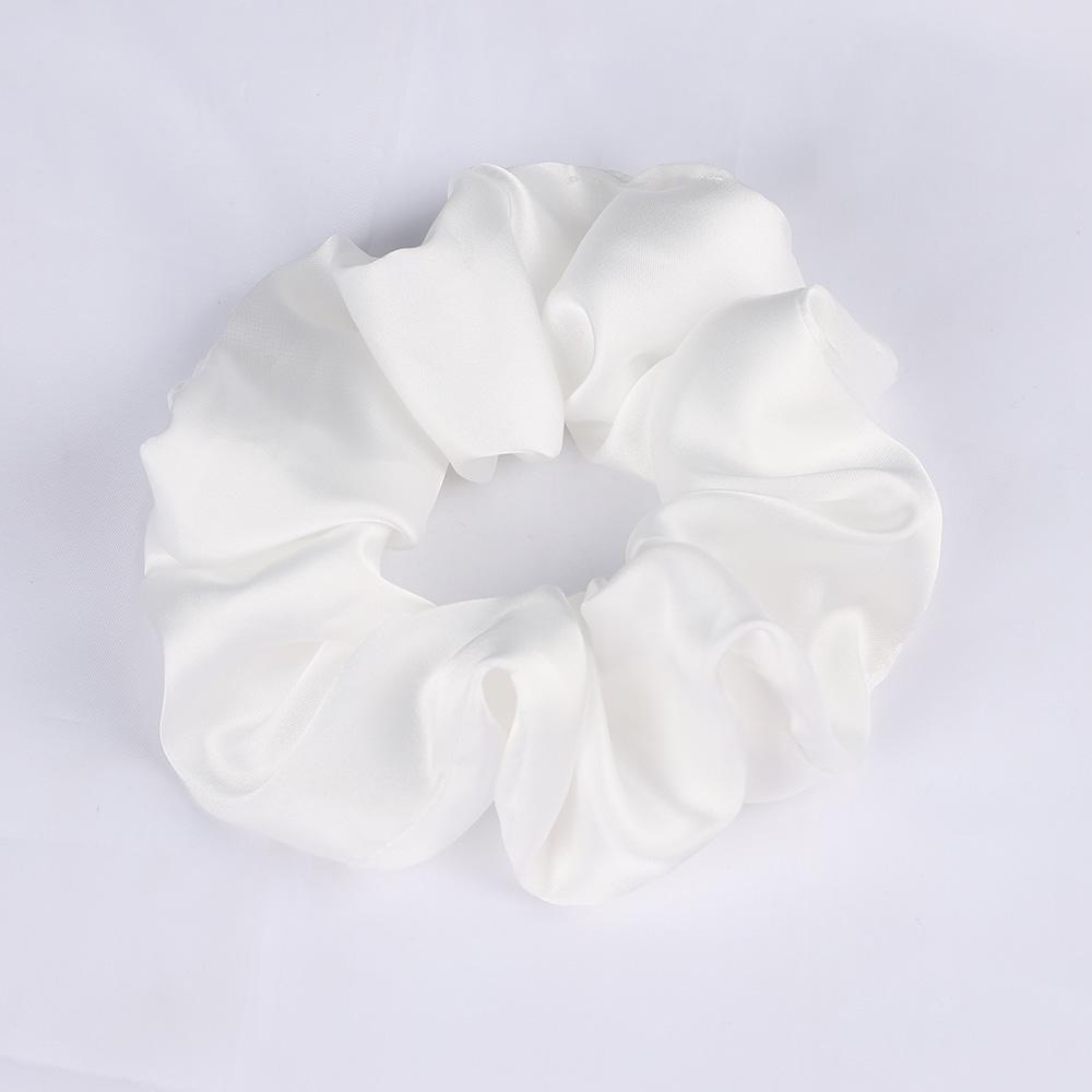 Silk Satin Scrunchies Elastic Hair Bands Women Girls Ponytail Holder Hair Ties Headbands High Quality Hair Accessories Fashion