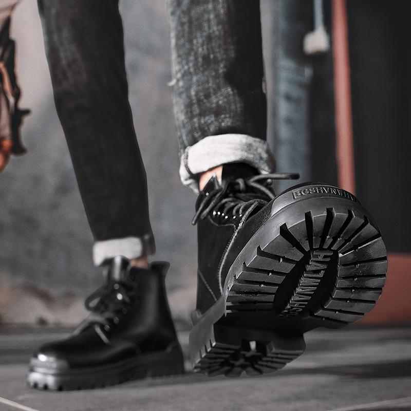 Мужская обувь высокого качества охотничьи ботинки люксовый бренд зимняя мужская обувь — фото 6
