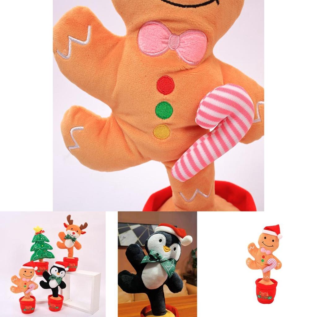 Delightful Dancing Speak Electronic Plush Toy Perfect For Christmas Gifts And Ornaments