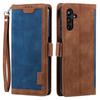 For Samsung Galaxy S25 FE Case RFID Blocking Wallet Stand Leather Phone Cover with Wrist Strap