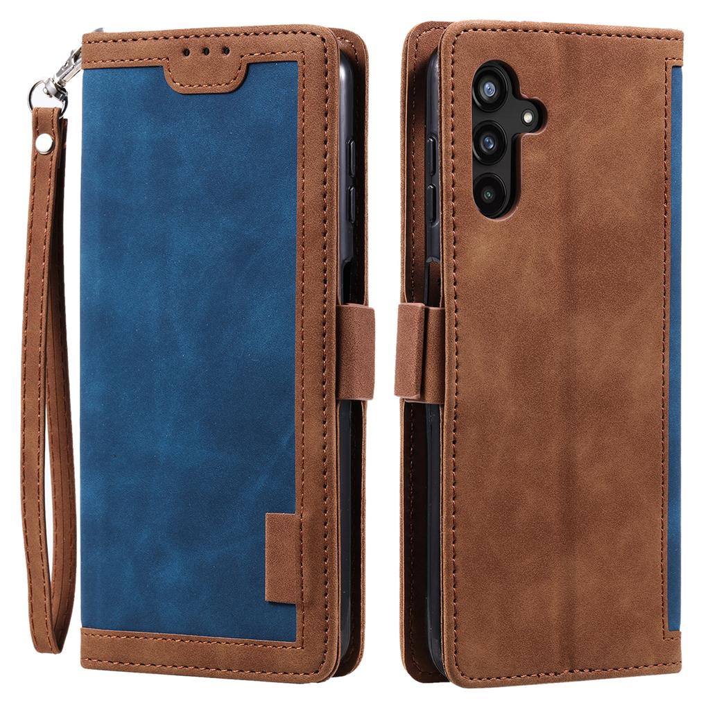 For Samsung Galaxy S25 FE Case RFID Blocking Wallet Stand Leather Phone Cover with Wrist Strap